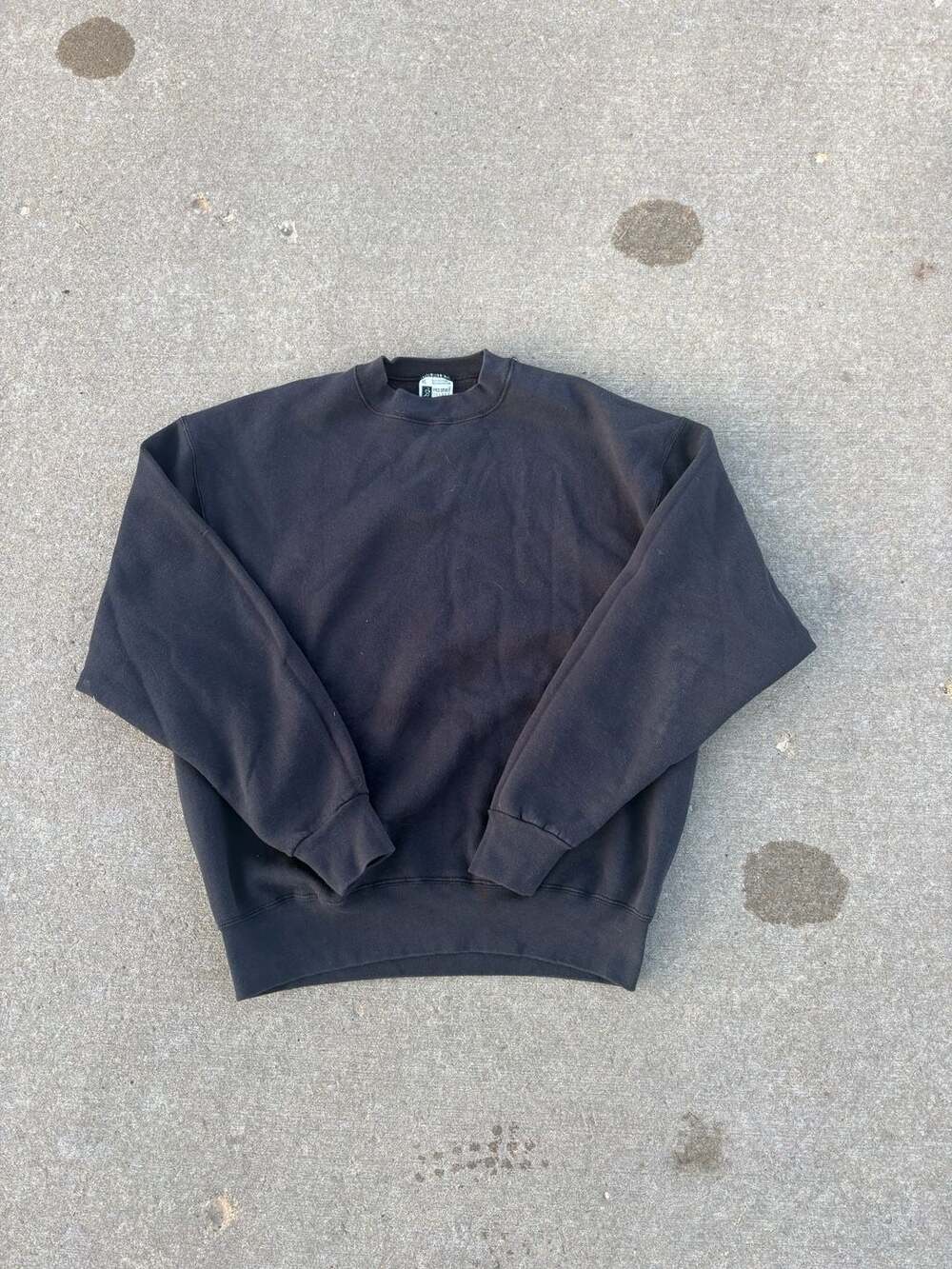 Vintage Pro Spirit Blank Black Crewneck Sweatshirt XL 90s Essential
